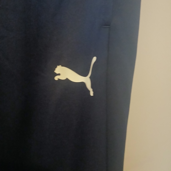 Puma Navy Blue Track Pants - Picture 4 of 5